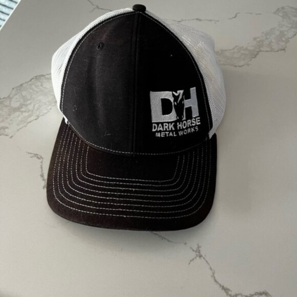 Dark Horse Black and White Cap